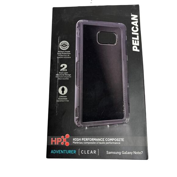 Pelican Samsung Galaxy Note 7 Clear Case Adventurer Series - Picture 1 of 3